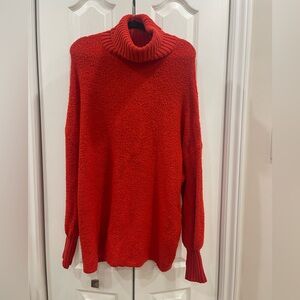 Offline by Aerie - Oversized Turtleneck Red Sweater in Size M